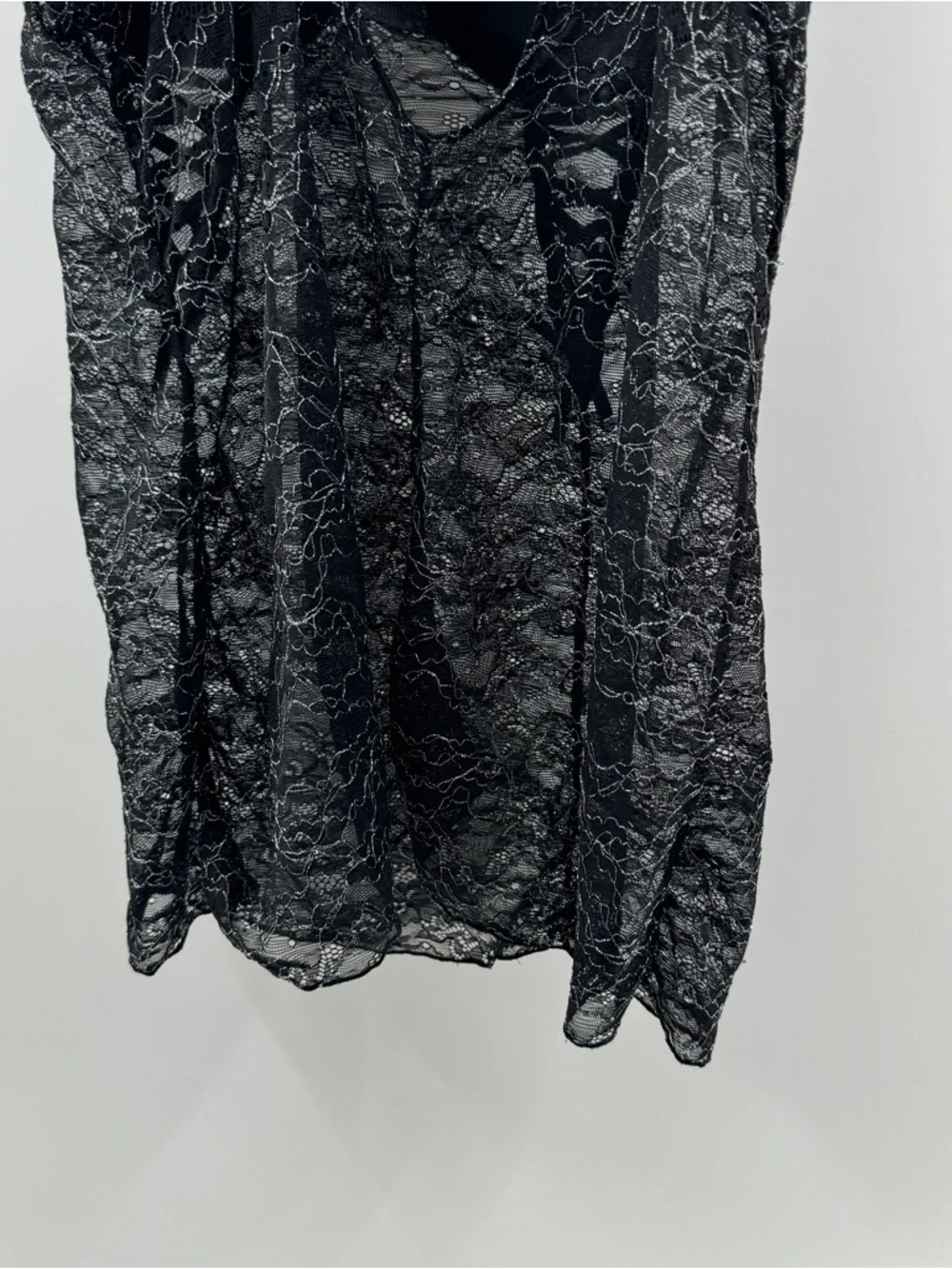 Cassandra Intimates Black Lace Fitted Dress – Women’s Large - Picture 9 of 9